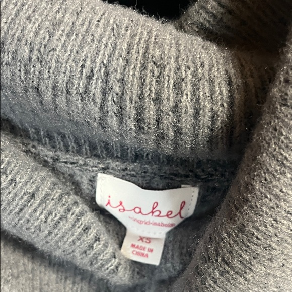 Isabel Maternity by Ingrid & Isabel Gray and Black Striped Sweater - Picture 3 of 3